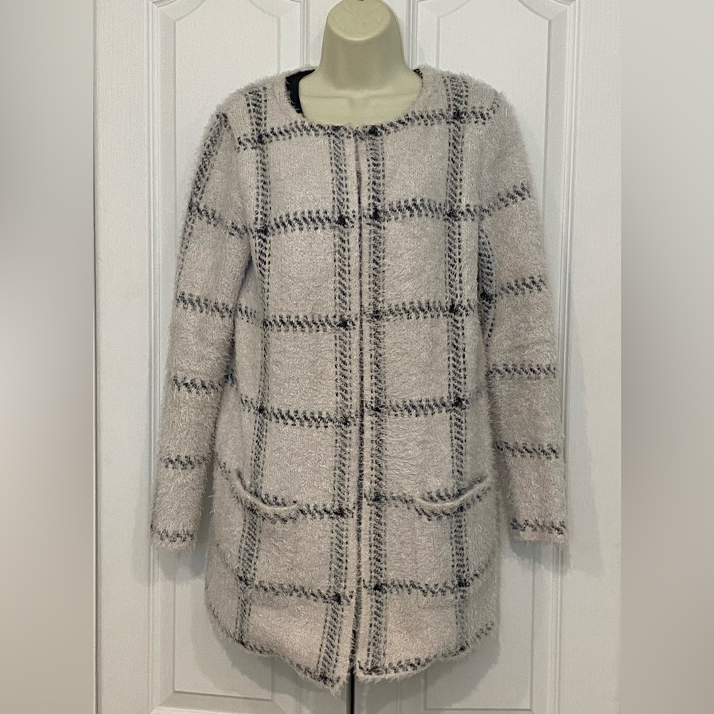 Women's Plaid Coat - Gray